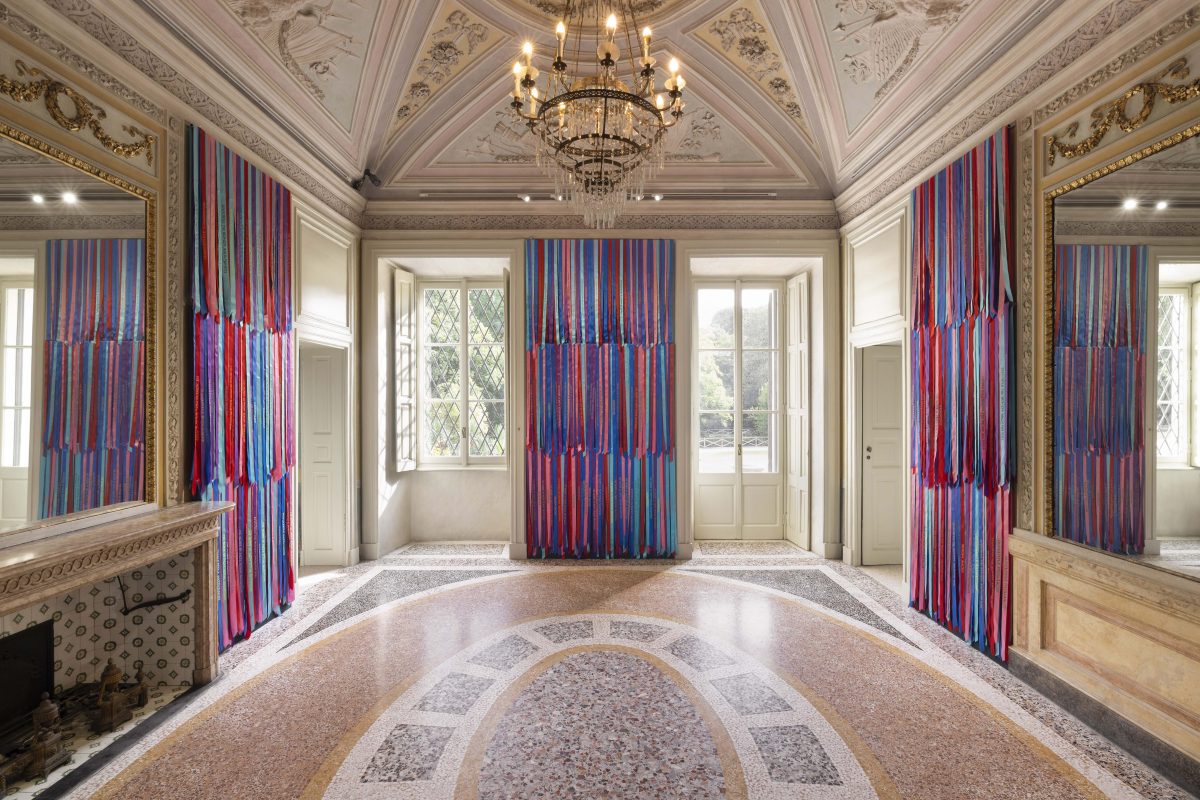 <i> ANDREA BOWERS. MOVING IN SPACE WITHOUT ASKING PERMISSION  </i>, 2022
</br> installation view, GAM – Galleria d’Arte Moderna, Milan 