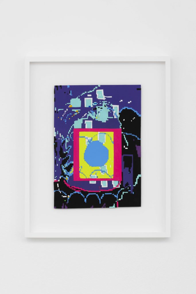 <i>Accelerate / Future Space</i>, 2022</br>acrylic gouache on paper</br>
37,8 x 30,5 cm / 14.8 x 12 in
