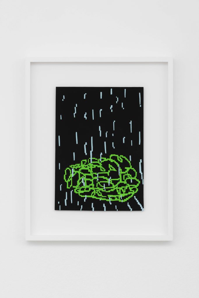 <i>Astral Project</i>, 2022</br>acrylic gouache on paper</br>
37,8 x 30,5 cm / 14.8 x 12 in