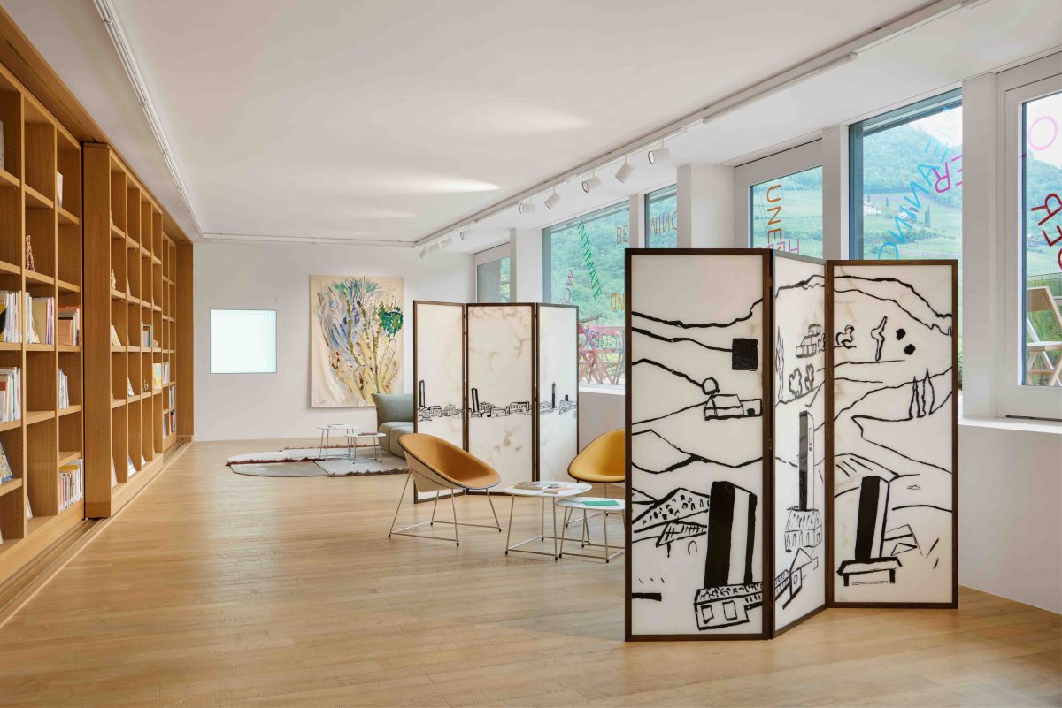 <i>etel adnan & simone fattal: working together</i>, 2022 </br> installation view, fondazione antonio dalle nogare, Bozen