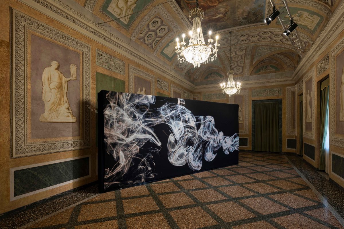 <I>rosa alchemico - miniartextil</i>, 2022
</br> installation view, Villa Olmo, Como