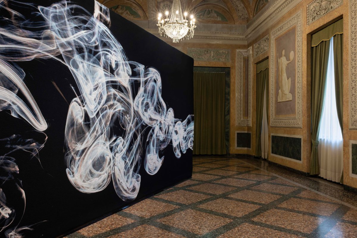 <I>rosa alchemico - miniartextil</i>, 2022
</br> installation view, Villa Olmo, Como