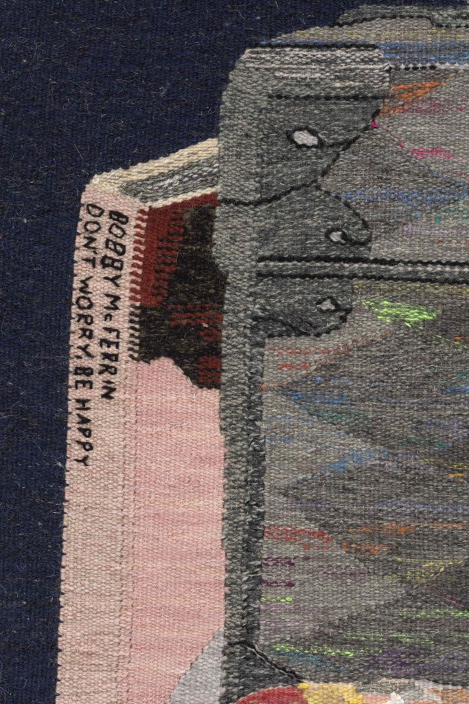 Erin M. Riley, <i>Don’t Worry, Be Happy</i>, 2022</br>detail</br>