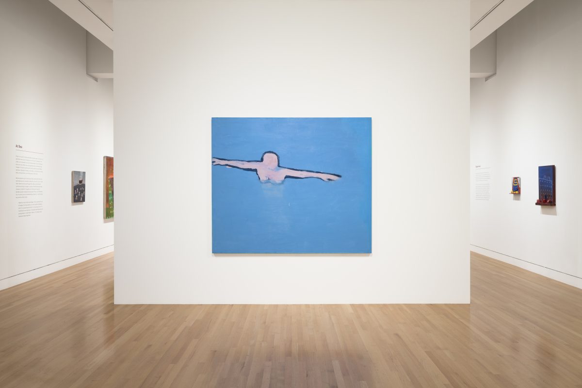 <I>Flying Woman: The Paintings of Katherine Bradford</I>, 2023</br> installation view,
Frye Art Museum, Seattle