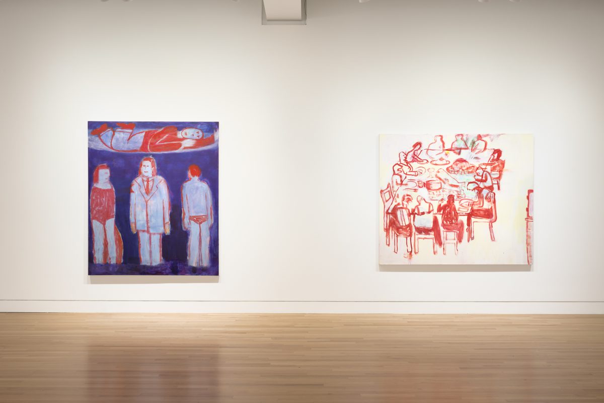 <I>Flying Woman: The Paintings of Katherine Bradford</I>, 2023</br> installation view,
Frye Art Museum, Seattle