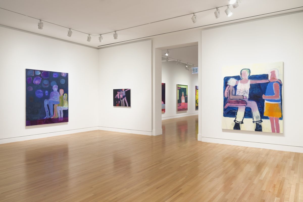 <I>Flying Woman: The Paintings of Katherine Bradford</I>, 2023</br> installation view,
Frye Art Museum, Seattle