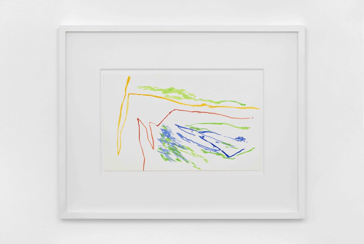 <i> Untitled</i>, 1986</br>watercolor on paper</br>
17,8 x 30,5 cm / 7 x 12 in>