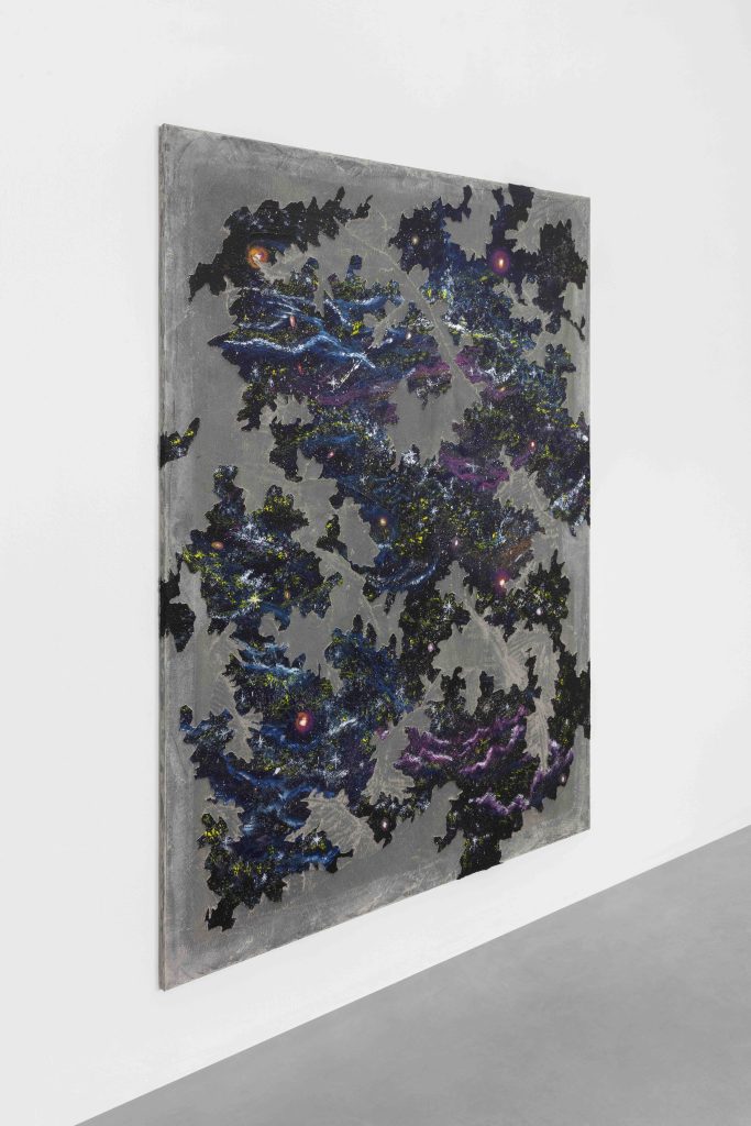 <i> The All</i>, 2023 </br>acrylic and concrete on canvas</br>
alternate view</br>
