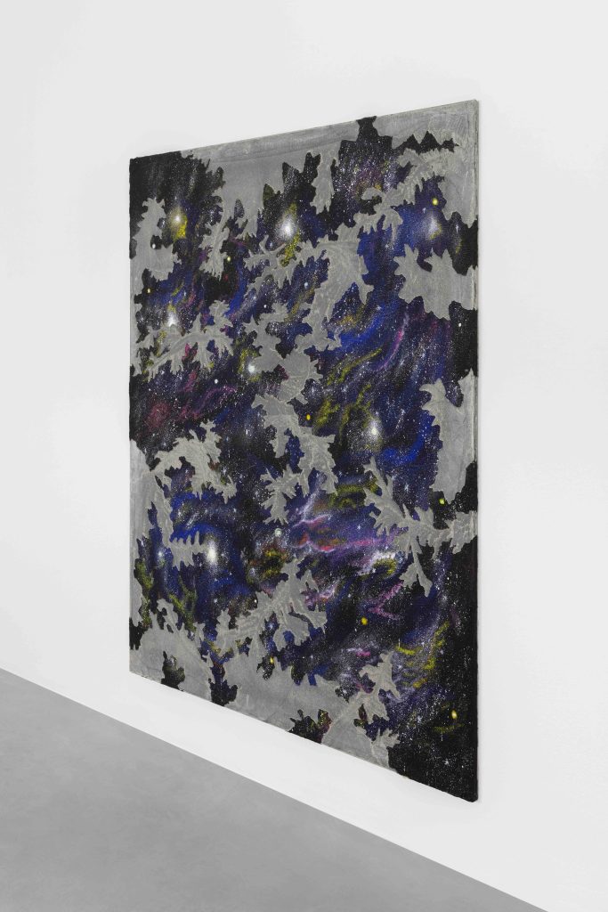 <i> The All</i>, 2023 </br>acrylic and concrete on canvas</br>
alternate view</br>