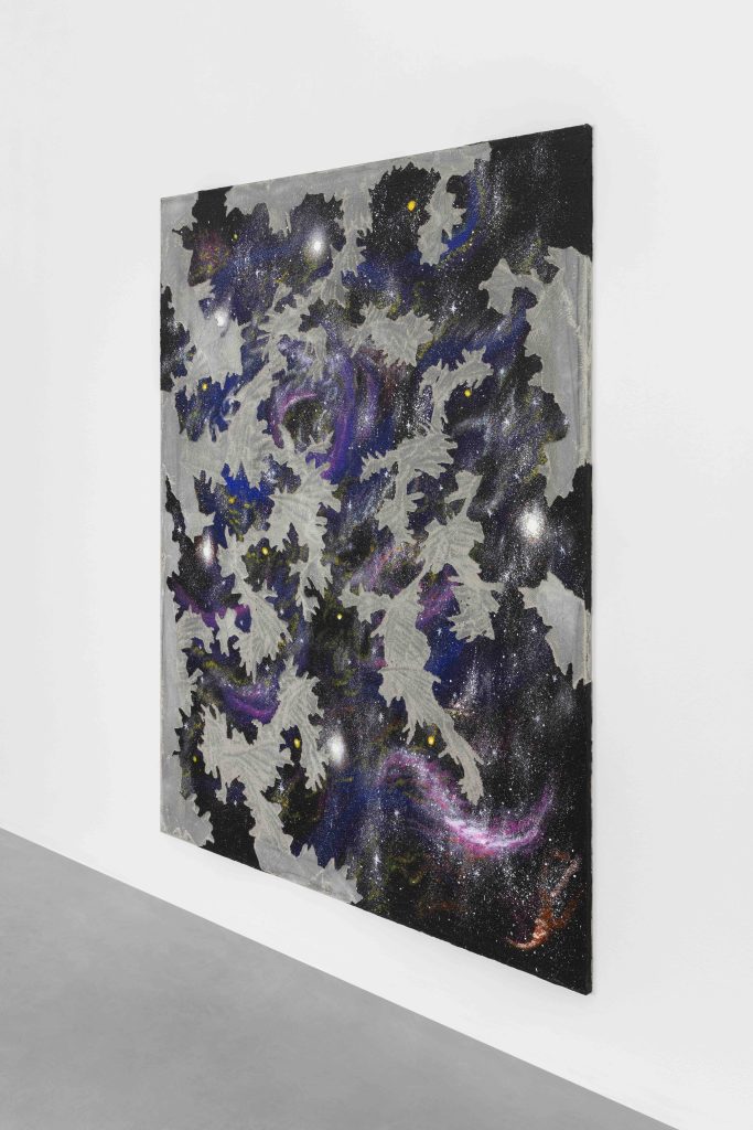 <i> The All</i>, 2023 </br>acrylic and concrete on canvas</br>
alternate view</br>
