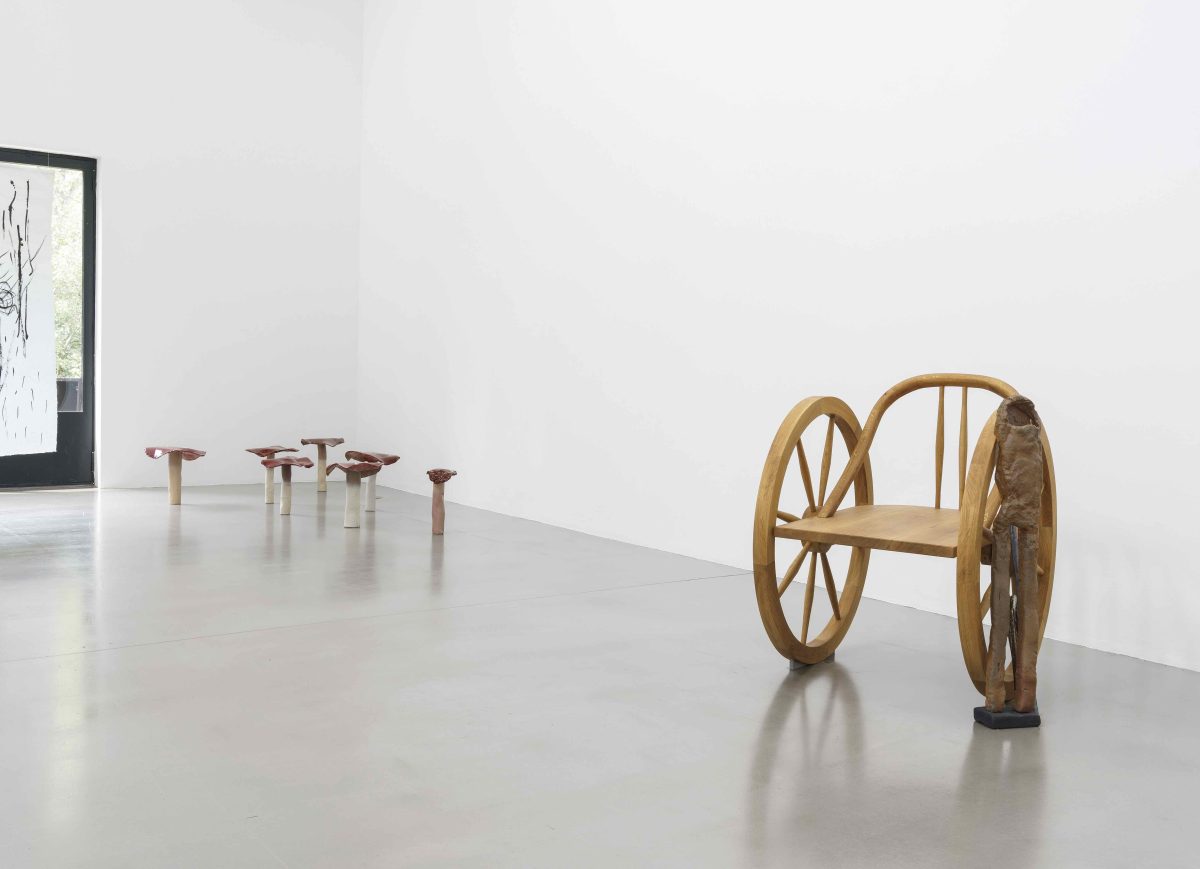 <i>the manifestations of the voyage</i>, 2023
</br> installation view, Portikus, Frankfurt