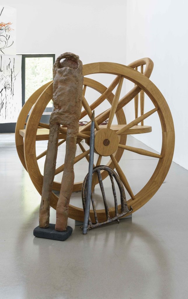 <i>the manifestations of the voyage</i>, 2023
</br> installation view, Portikus, Frankfurt