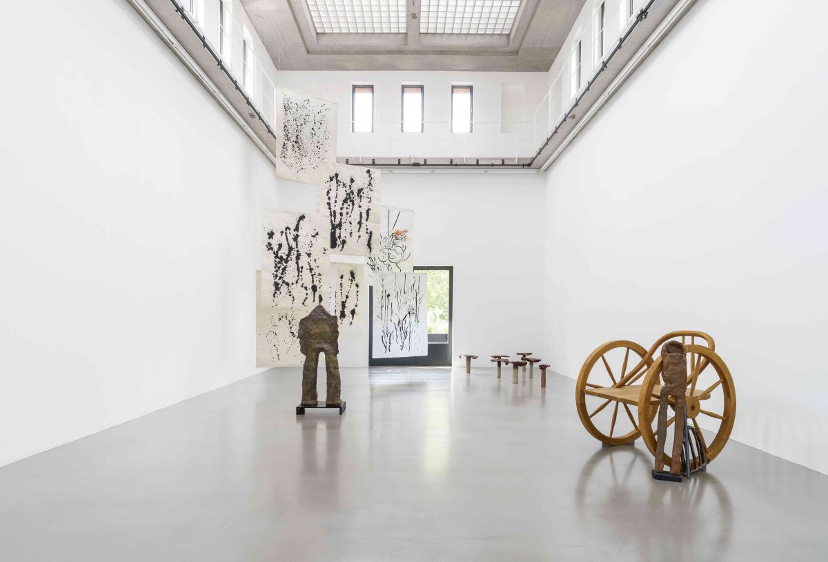<i>the manifestations of the voyage</i>, 2023
</br> installation view, Portikus, Frankfurt