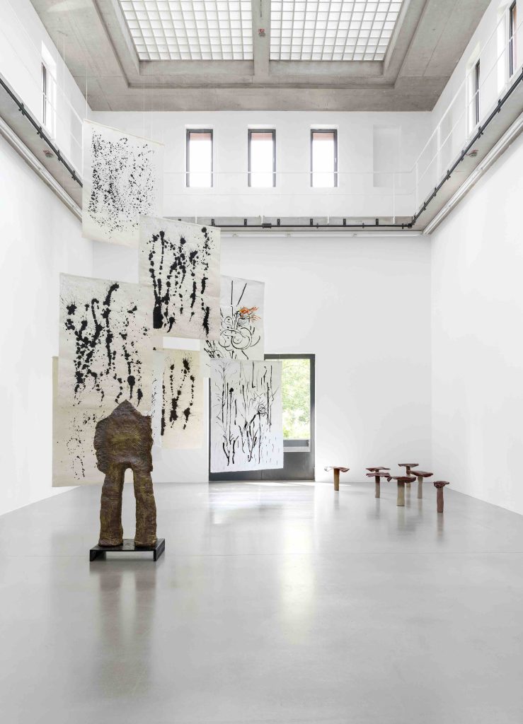 <i>the manifestations of the voyage</i>, 2023
</br> installation view, Portikus, Frankfurt