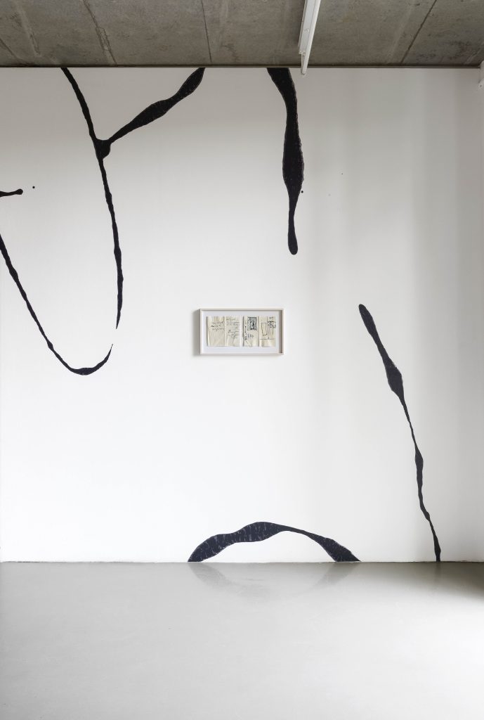 <i>the manifestations of the voyage</i>, 2023
</br> installation view, Portikus, Frankfurt