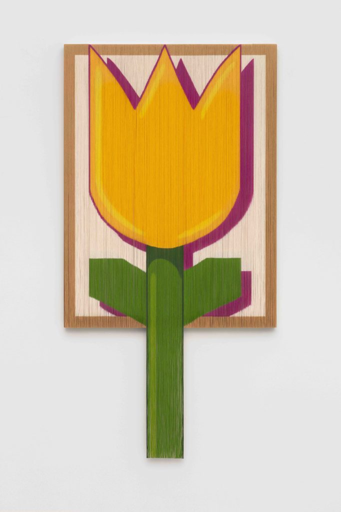 Dianna Molzan, <i>Tulip</i>, 2023 </br> Oil on canvas on poplar
</br> 160 x 76,2 x 3,8 cm / 63 x 30 x 1.4 in>