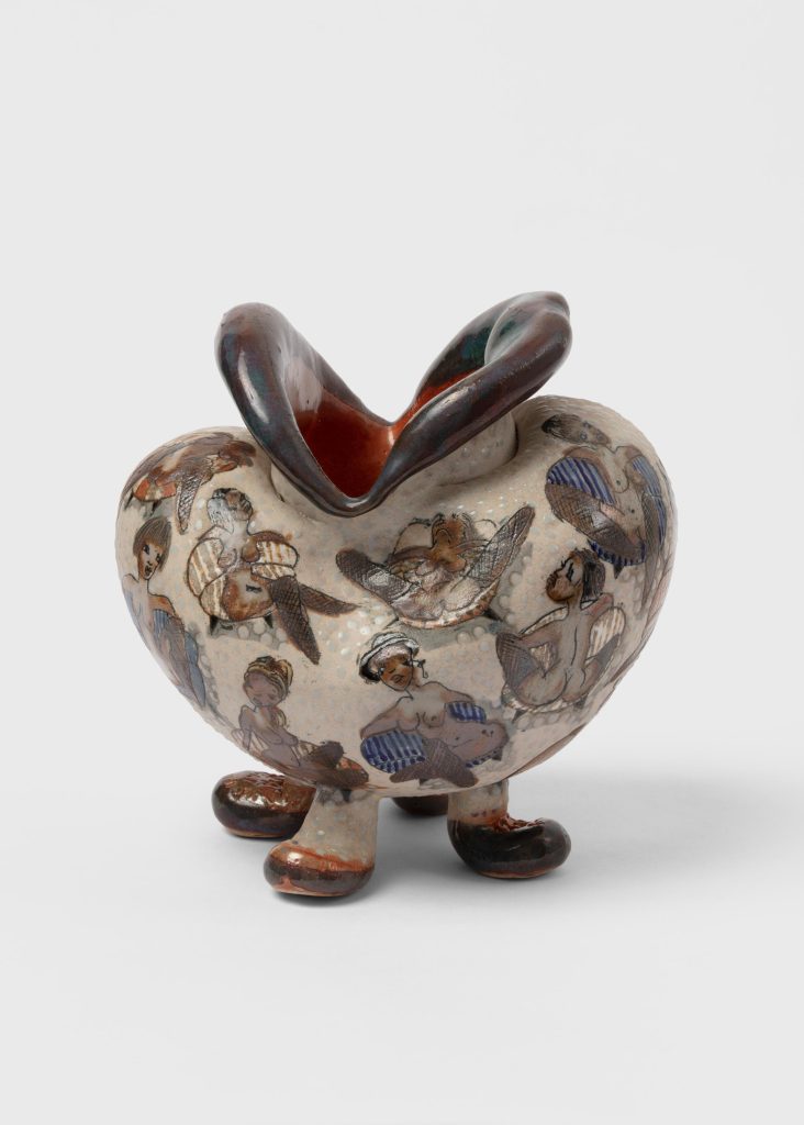 Skuja Braden, <i>Hot Lips </i>, 2003</br>stoneware</br>25,4 x 22,9 x 17,8 cm / 10 x 9 x 7 in