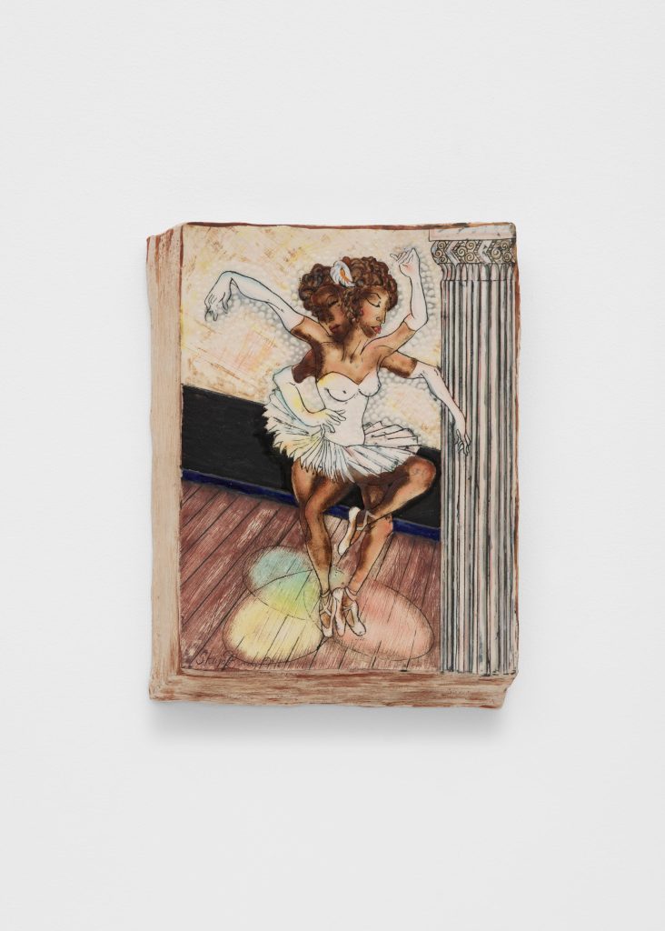Skuja Braden, <i> Twirling Ballerina</i>, 2006</br> porcelain</br>33 x 25,4 x 3,2 cm / 13 x 10 x 1.2 in