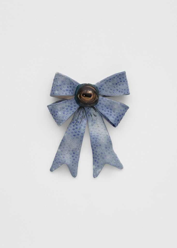 Skuja Braden, <i>Ribbons (Eye of the Goat)</i> porcelain</br> 24,1 x 16,5 x 3,8 cm / 9.5 x 6.5 x 1.5 in
