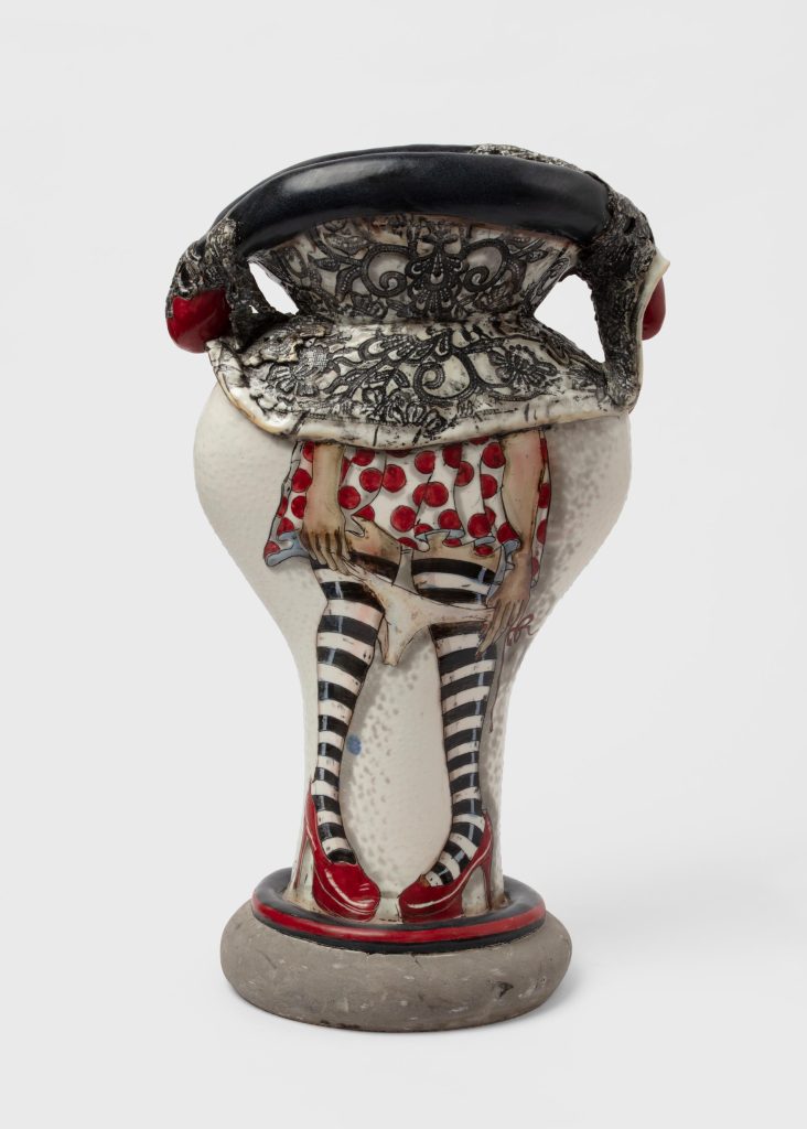Skuja Braden, <i> Kitch My Ass! </i> , 2018 </br>porcelain</br> 79 x 40 x 32 cm / 31.1 x 15.7 x 12.6 in