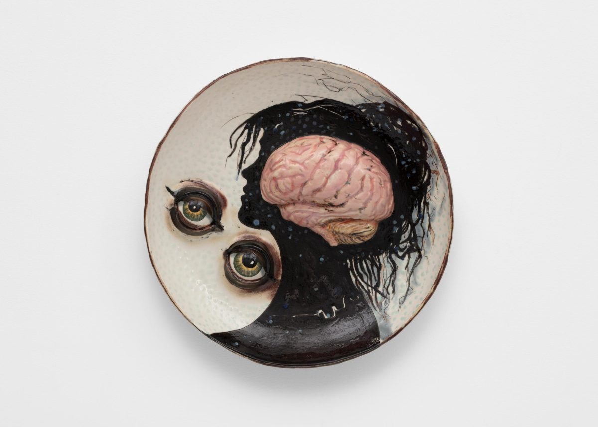 Skuja Braden, <i> Lucy II </i> , 2023 </br>porcelain</br> 36,1 x 36,1 x 5 cm / 14.2 x 14.2 x 2 in