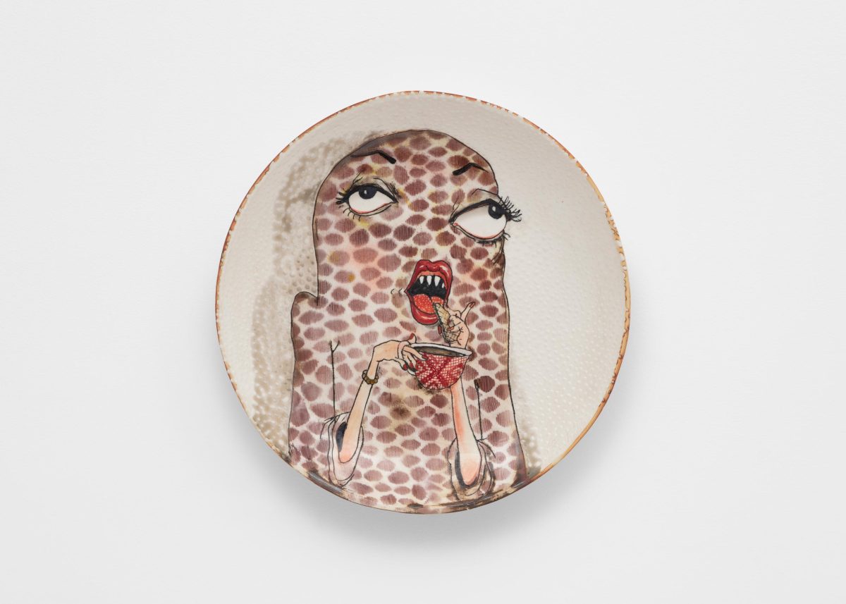 Skuja Braden, <i> The Invitation for tea </i> , 2016</br>porcelain</br> 35 x 35 x 5 cm / 13.8 x 13.8 x 2 in