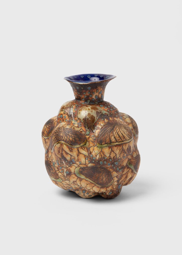 Skuja Braden, <i> Sunflower Vase </i> , 2001</br>porcelain</br> 20 x 18 x 19 cm / 7.8 x 7.1 x 7.5 in