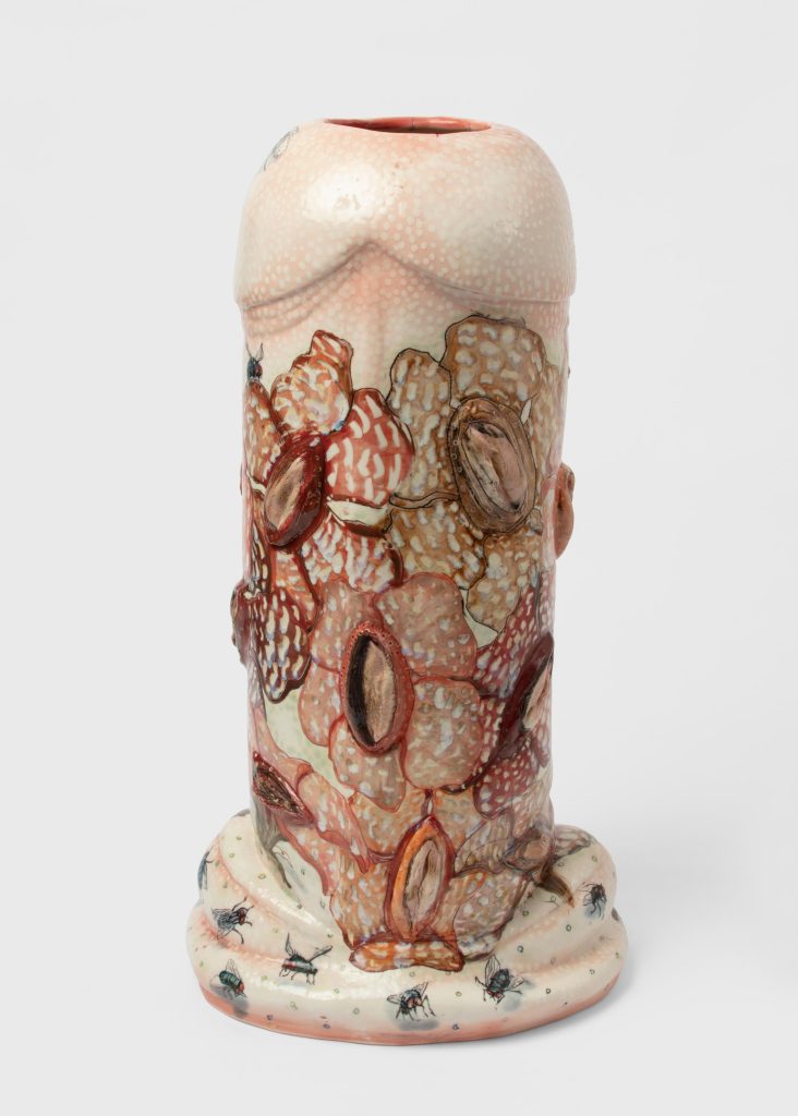Skuja Braden, <i> Flower Power </i> , 2023 </br>porcelain</br> 64 x 33 x 28 cm / 25.2 x 13 x 11 in