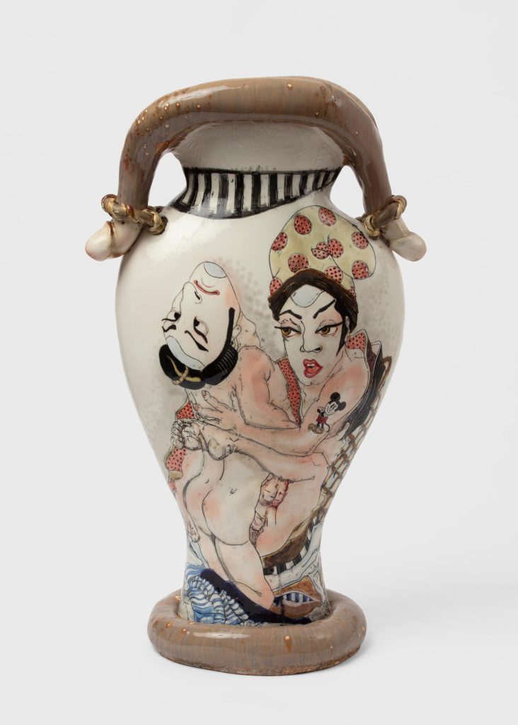 Skuja Braden, <i> Afternoon Matinee </i> , 2018 </br>porcelain</br> 65 x 39 x 21 cm / 25.6 x 15.4 x 8.4 in