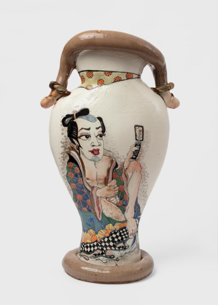 Skuja Braden, <i> Afternoon Matinee </i> , 2018 </br>porcelain</br> 65 x 39 x 21 cm / 25.6 x 15.4 x 8.4 in