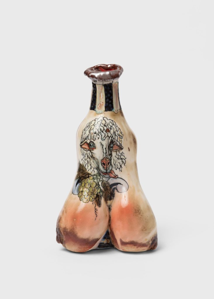 Skuja Braden, <i> Sheep Milk Jug </i> , 2023 </br>porcelain</br> 25 x 15 x 11 cm / 9.8 x 6 x 4.3 in