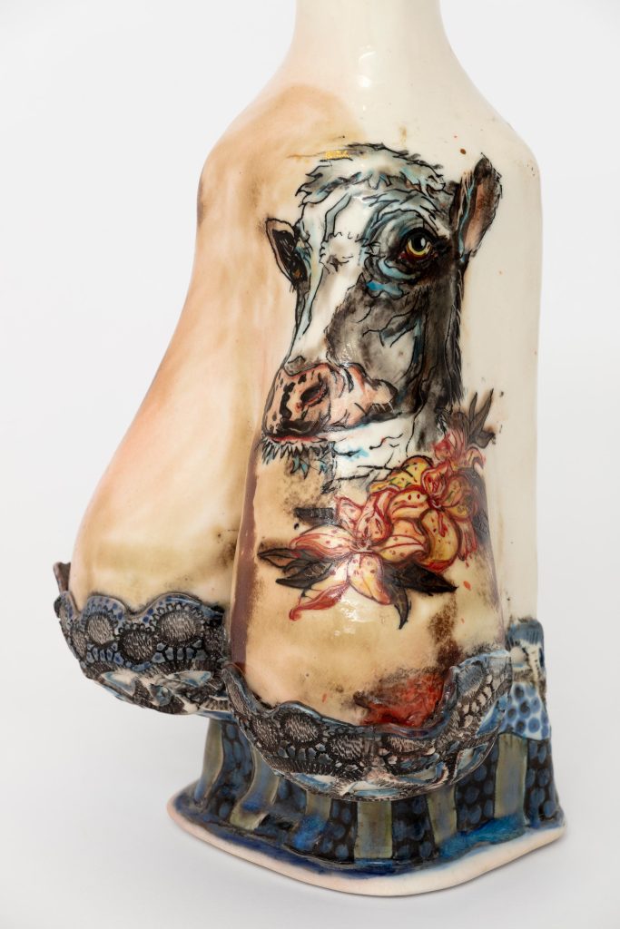 Skuja Braden, <i>Cow Milk</i>, 2021 </br> porcelain </br> (detail)
