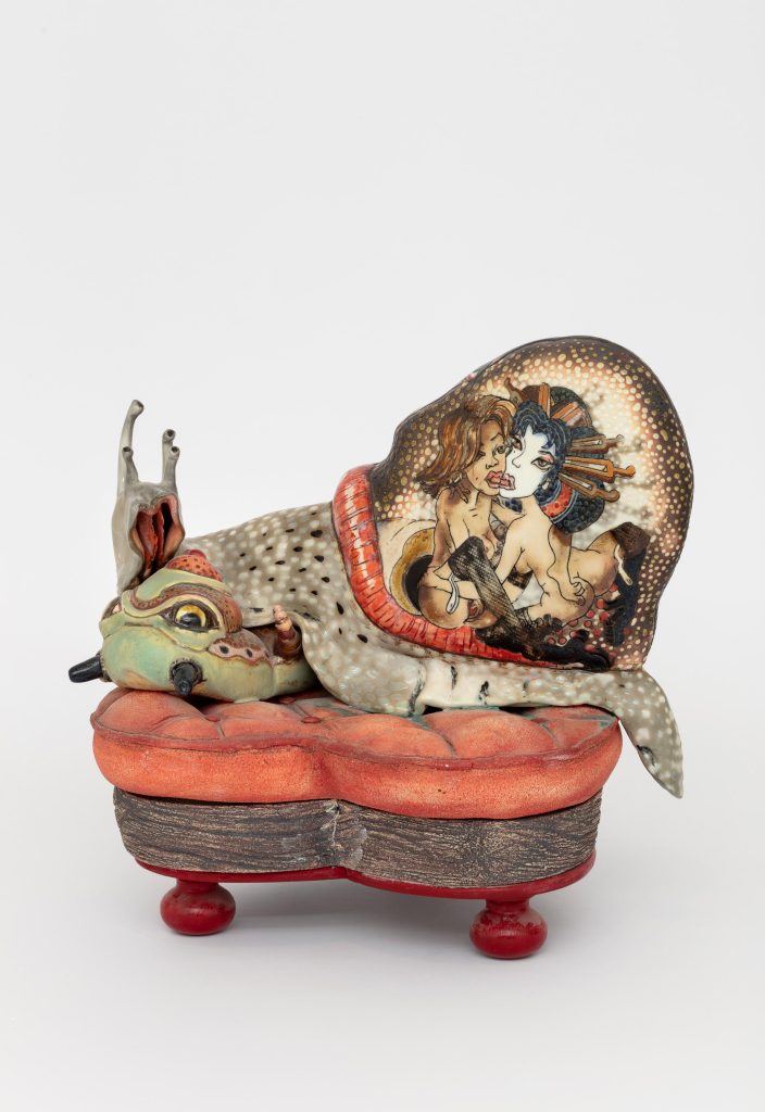 <i> Succumb</i>, 2020 </br> porcelain </br> 30,5 x 30 x 26,5 cm / 12 x 11.7 x 10.4 in