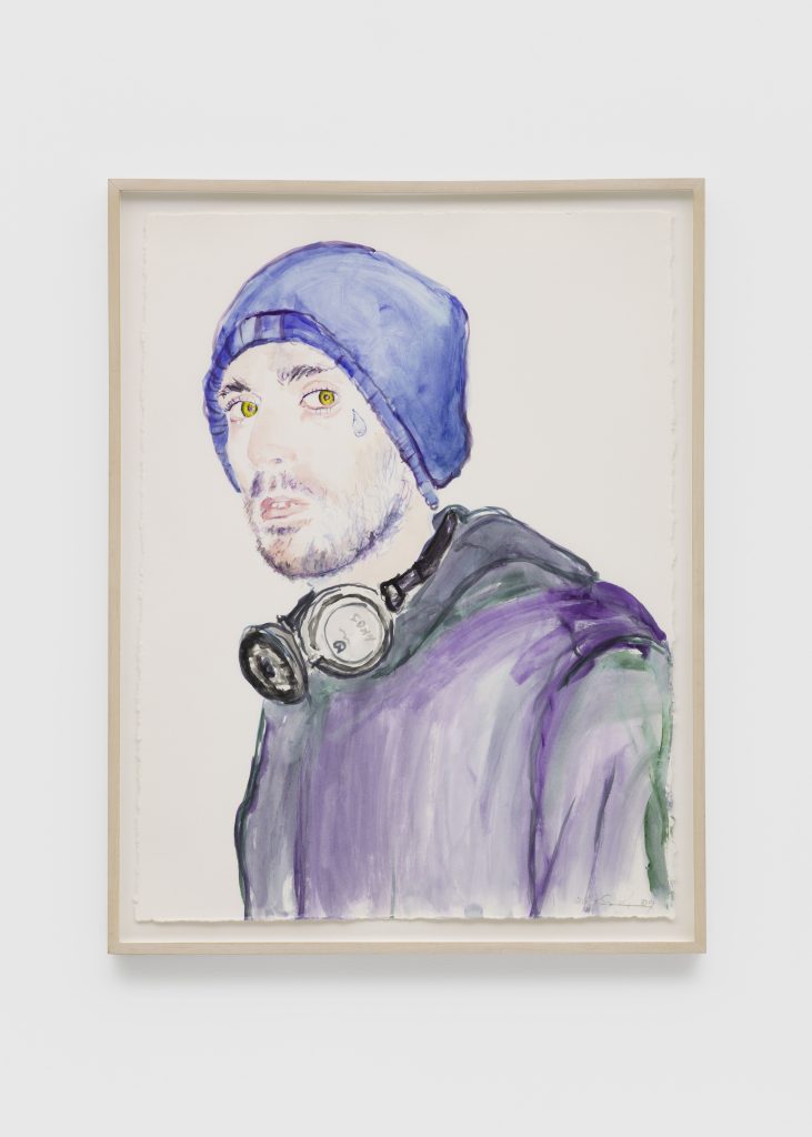 Billy Sullivan, <i> Jason 3.11.09 </i>, 2009 </br> watercolor on paper </br> 76,2 x 57,1 cm / 30 x 22.5 in (unframed)