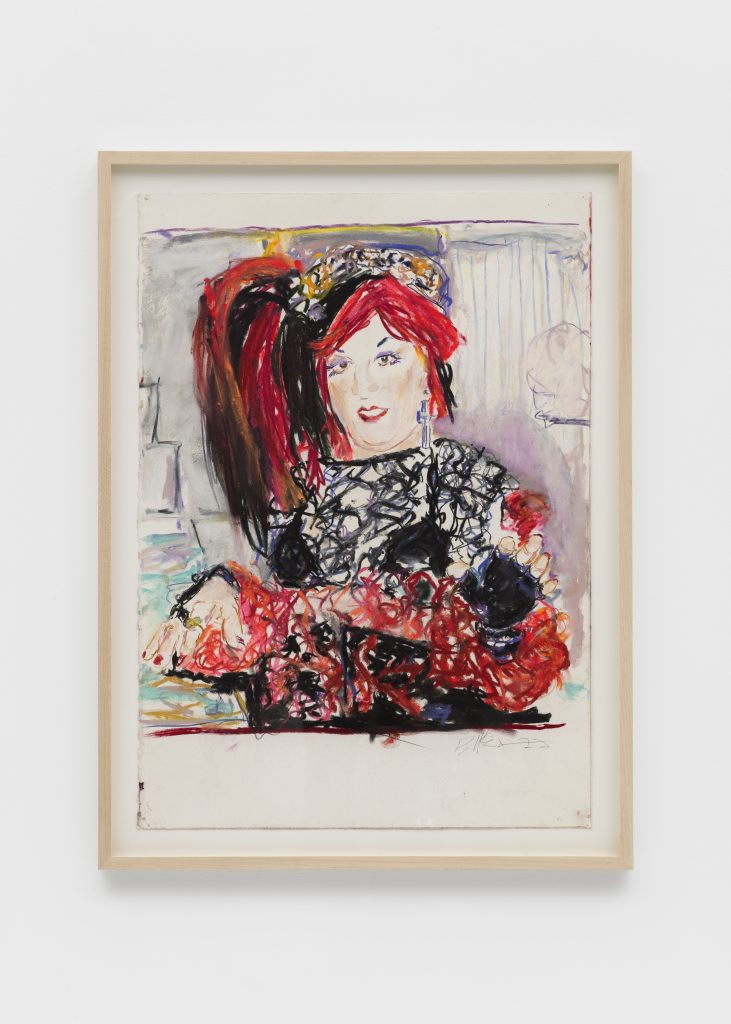Billy Sullivan, <i> Rose Royale</i>, 2022 </br> pastel on paper </br> 76,2 x 54,6 cm / 30 x 21.5 in (unframed)