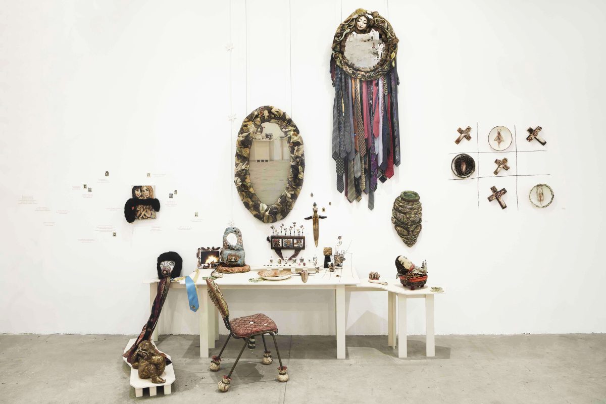 <i>Selling Water by the River</i>, 2022 </br> installation view, Latvian Pavillion, Venice Biennale