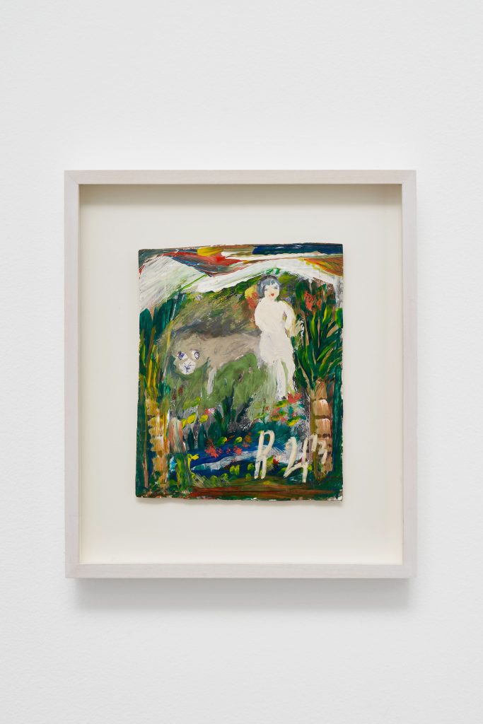 Elene Chantladze, <i>Untitled</i></br> mixed media on cardboard</br>18 x 15 cm / 7 x 6 in