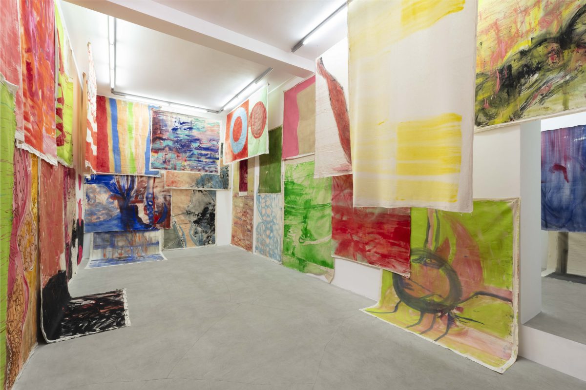 <i>Tintin Nina Disco</i>, 2024 </br> installation view, kaufmann repetto milan