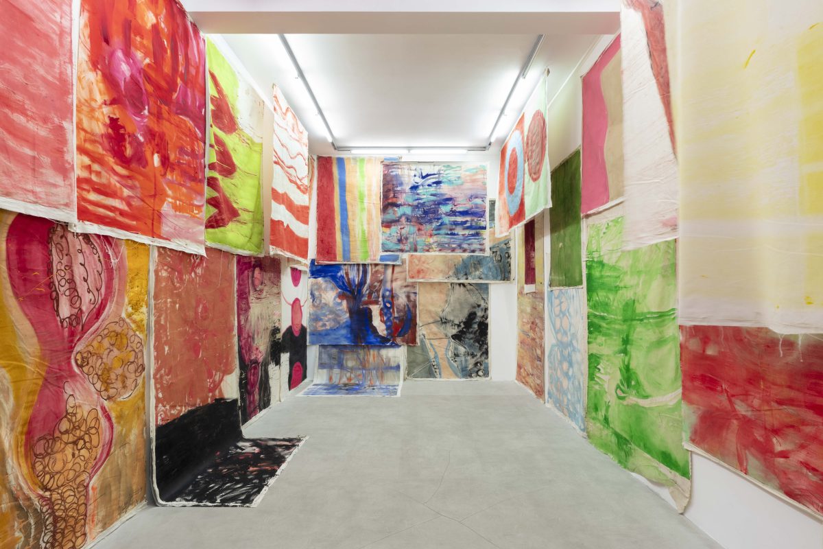 <i>Tintin Nina Disco</i>, 2024 </br> installation view, kaufmann repetto milan