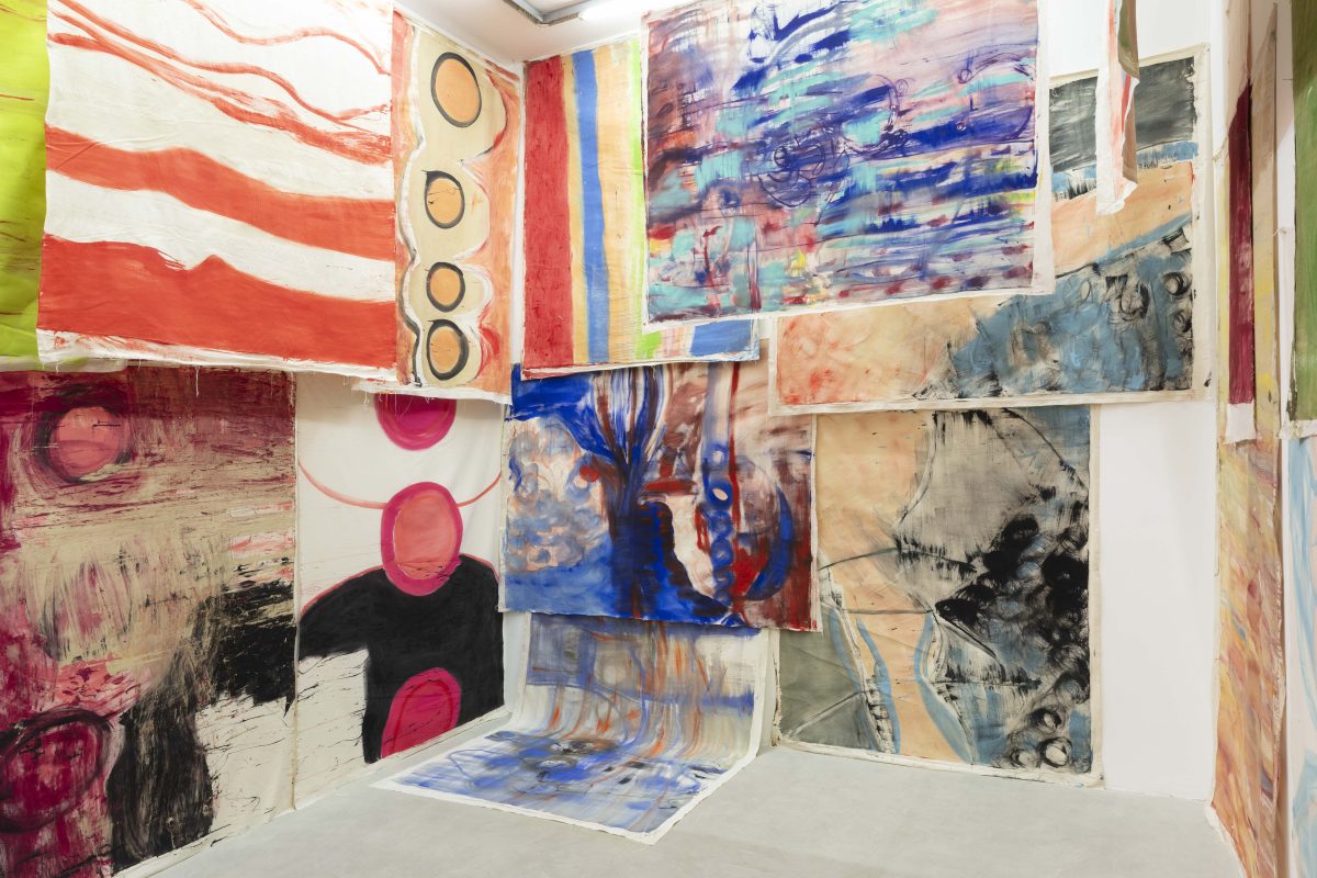 <i>Tintin Nina Disco</i>, 2024 </br> installation view, kaufmann repetto milan