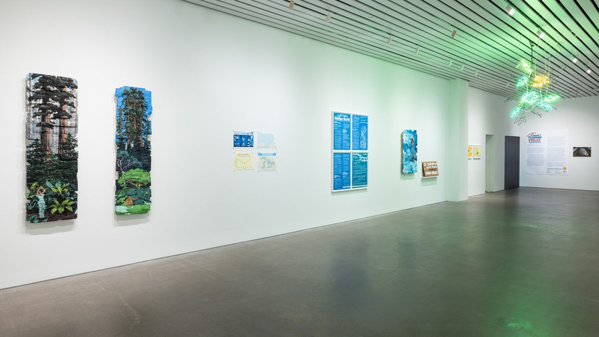 <i>Andrea Bowers. Exist, Flourish, Evolve</i>, 2023 </br> installation view, Museum of Contemporary Art, Cleveland