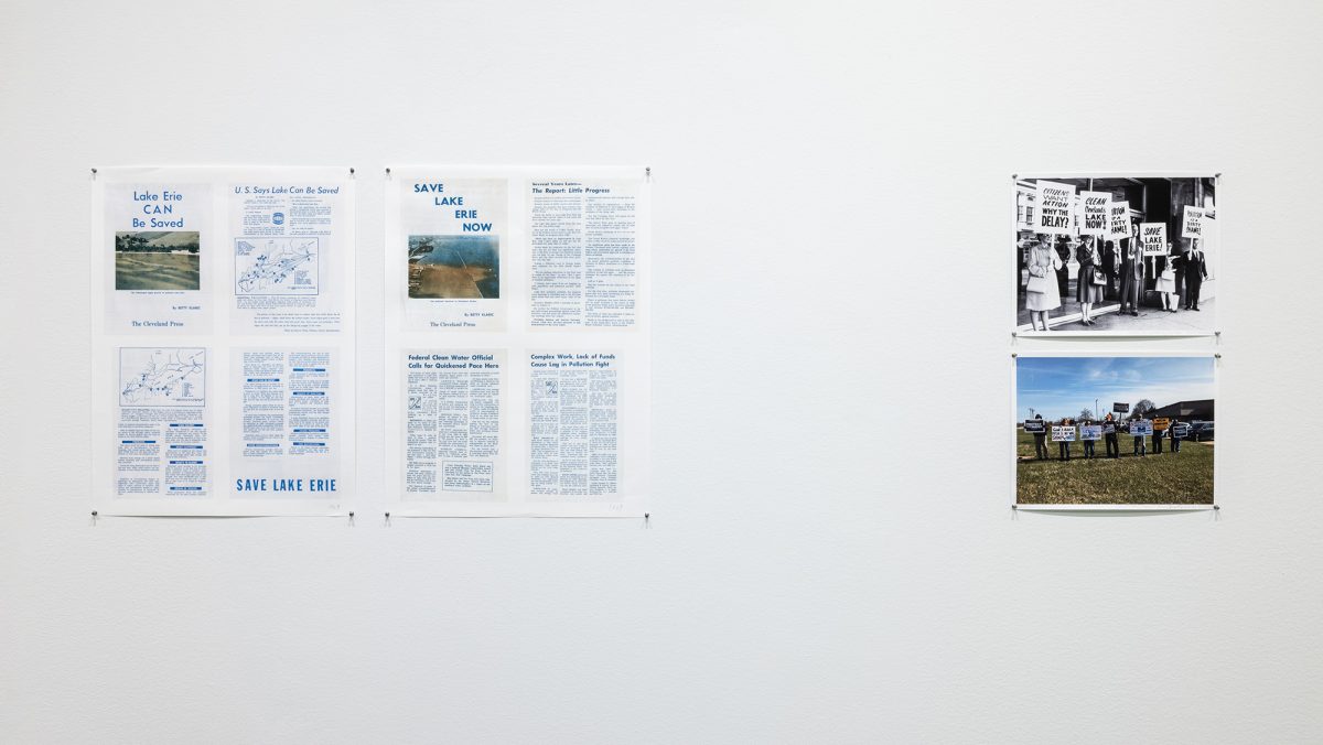 <i>Andrea Bowers. Exist, Flourish, Evolve</i>, 2023 </br> installation view, Museum of Contemporary Art, Cleveland