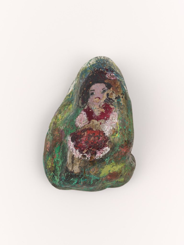 <i>Untitled</i>, undated</br>mixed media on stone</br>15 x 11 x 8 cm / 5.9 x 4.4 x 3.1 in