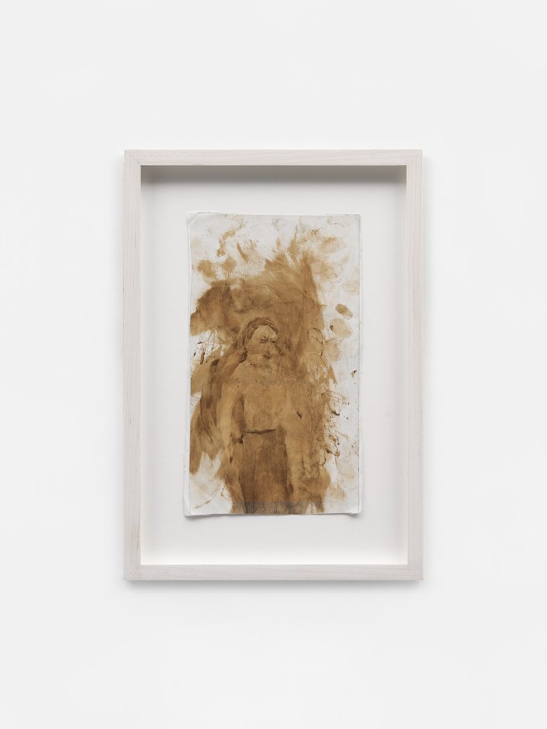 <i>Untitled</i>, 2000</br>resin and gasoline on cardboard</br>33,6 x 23,5 / 13.3 x 9.3 in (framed)