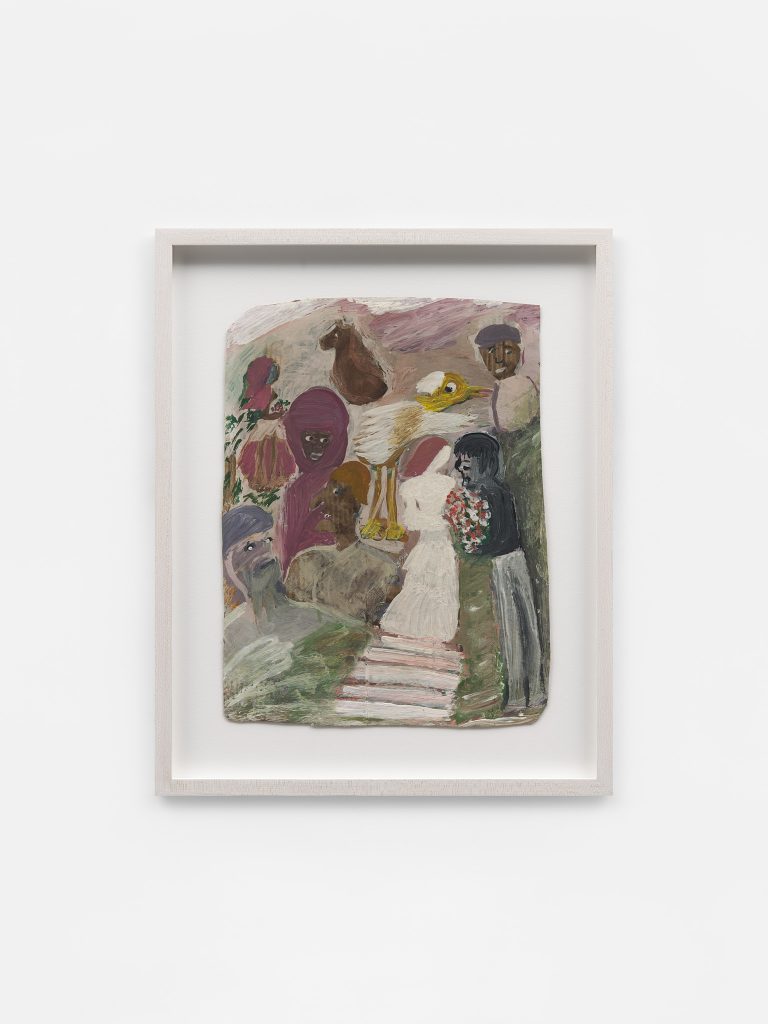 <i>Untitled</i>, 2018</br>mixed media on cardboard</br>41,3 x 33 / 16.3 x 13 in (framed)