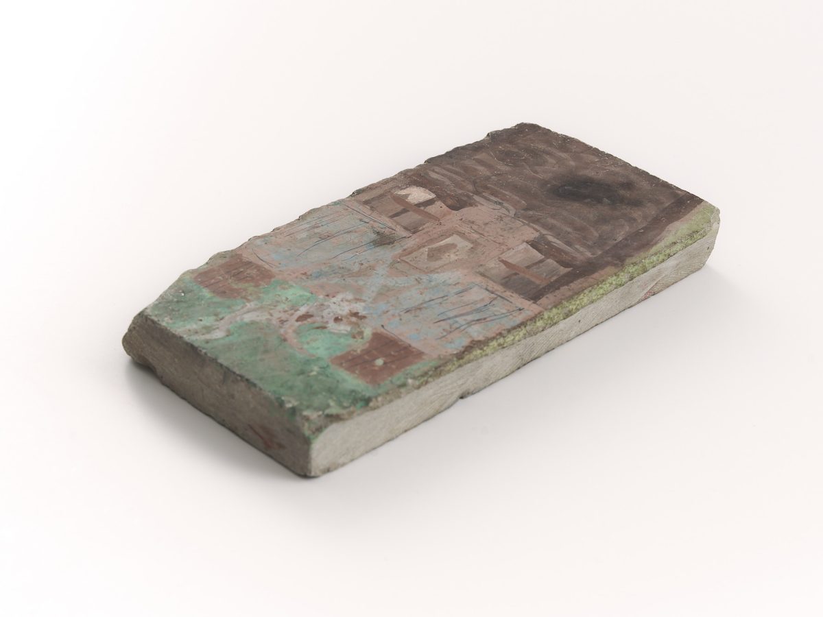 <i>Untitled</i>, undated</br>mixed media on stone</br>20,3 x 10,8 cm / 8 x 4.3 in