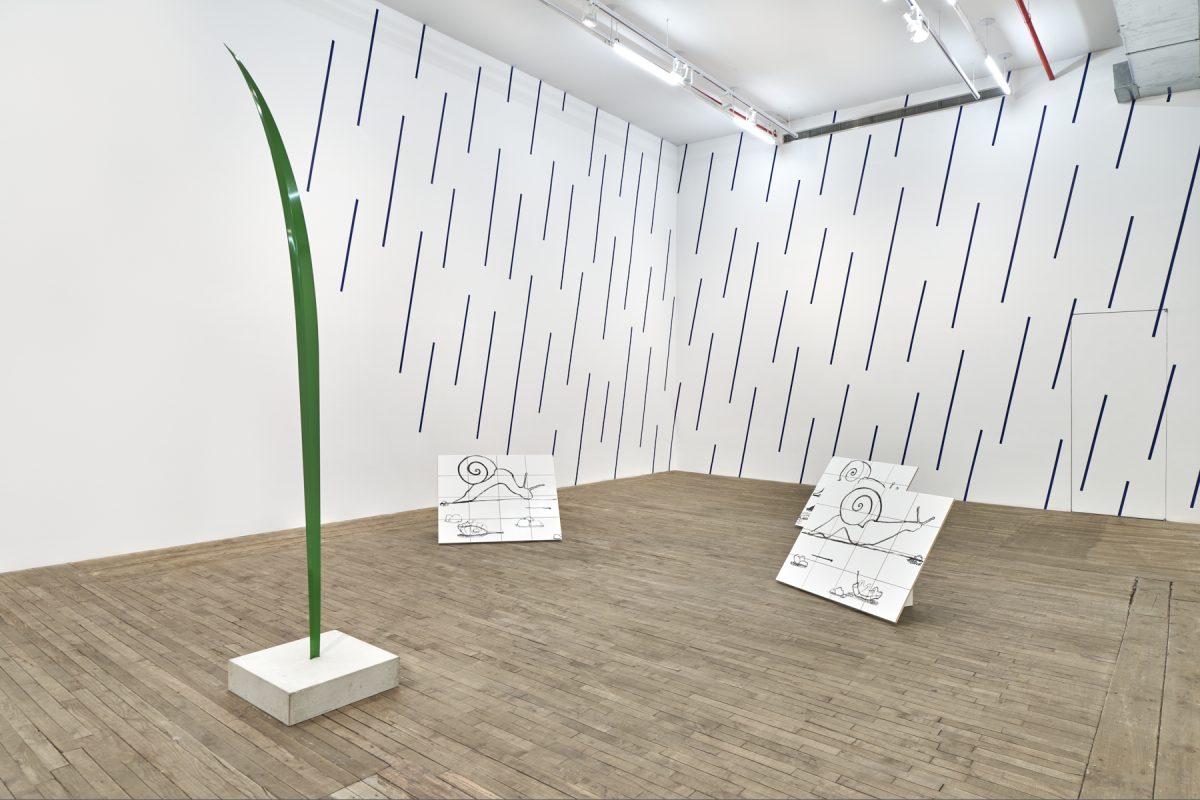 Judith Hopf, <i>loop stop</i>, 2024</br> installation view, kaufmann repetto, new york>