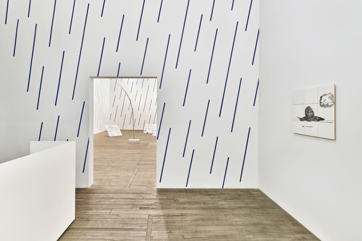 Judith Hopf, <i>loop stop</i>, 2024</br> installation view, kaufmann repetto, new york