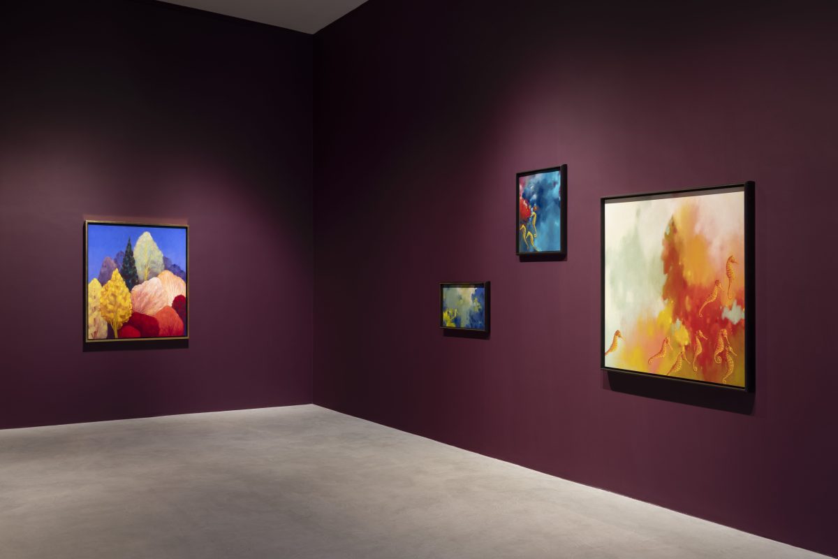 <i>Seahorse</I>, 2024</br>
installation view, kaufmann repetto milan