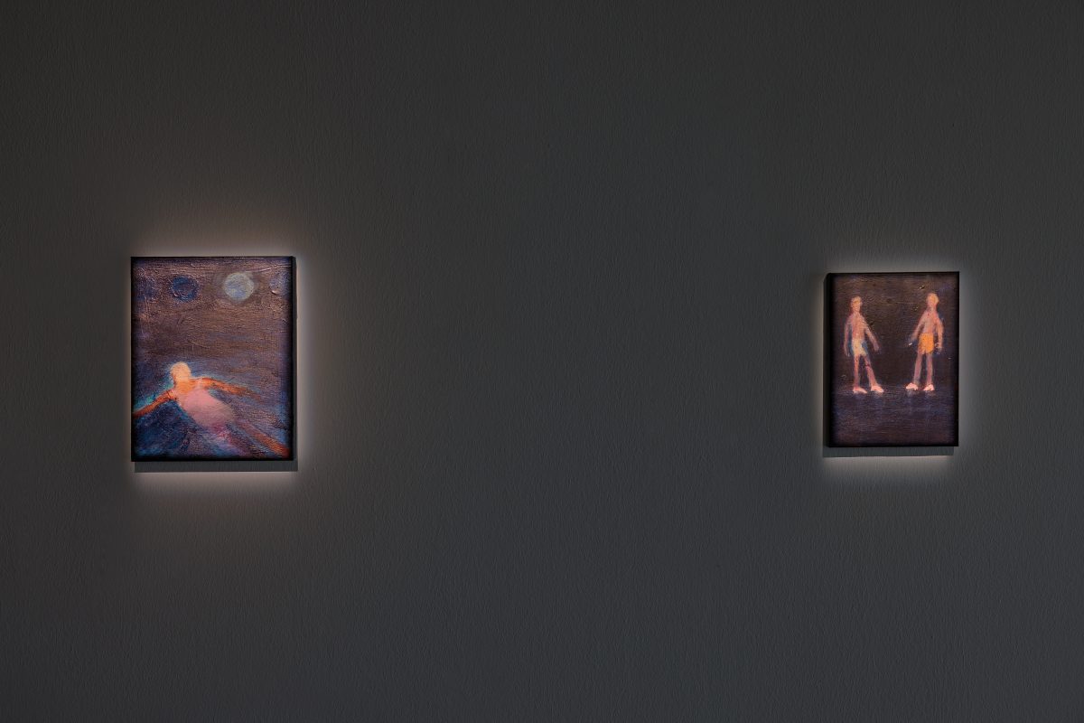 Katherine Bradford, <i>American Odyssey</i>, 2024</br> installation view, halle fur kunst, graz